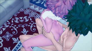 ایزوکو میدوریا لعنتی همسر تیم ناز خود مینا در برابر یک گفتگوی دیوار-مها.