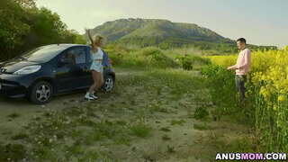 ���ெர்ரி கொடுத்தார் சாம் சேறும் சகதியுமான தங்க நிற பல பளப்பான முடி மற்றும் ஒரு மெழுகுவர்த்தி அவரது பெரிய மார்பகங்கள் உடண் முடிச்சி அடைந்தவள் அவரை ஊதி